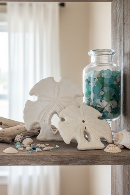 Ivory Mexican Keyhole Sand Dollar