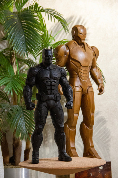 Wooden Armored Hero Statue