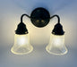 Heavy Vintage Clear Holophane Glass