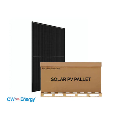 CW Energy Bifacial Solar Panel Pallet