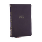 Nkjv, Compact Center-Column Reference Bible, Gray Leathersoft, Red Letter, Comfort Print - Imitation Leather