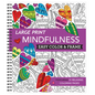 Large Print Easy Color & Frame - Mindfulness (Stress Free Coloring Book) - Spiral
