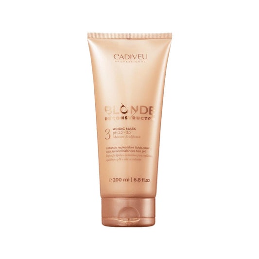 Cadiveu Blonde Reconstructor pH Balancing Hair Mask for Blonde Hair - 200ml, Repairs, Nourishes, pH Balanced