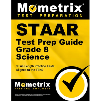 Staar Test Prep Guide Grade 8 Science: 3 Full-Length Practice Tests [Aligned to the Teks] - Paperback