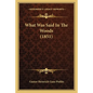 What Was Said In The Woods (1851) - Paperback