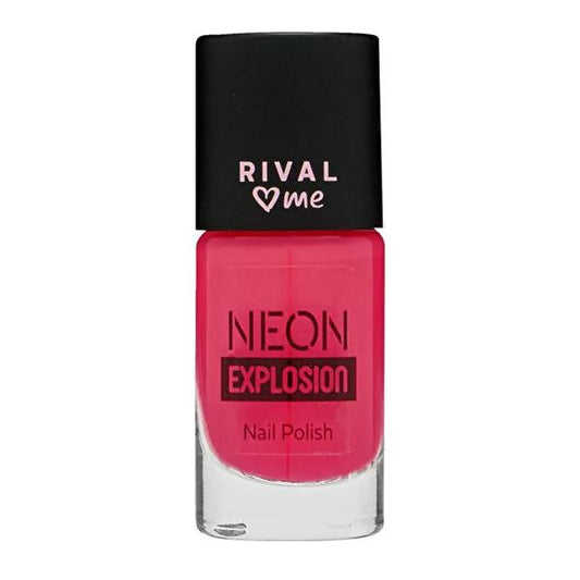 Rival Loves Me Neon Happy Days Nail Polish: UV Glow, Bright Color, 8ml - Stand Out with Vibrant, Long-Lasting Neon Nails.