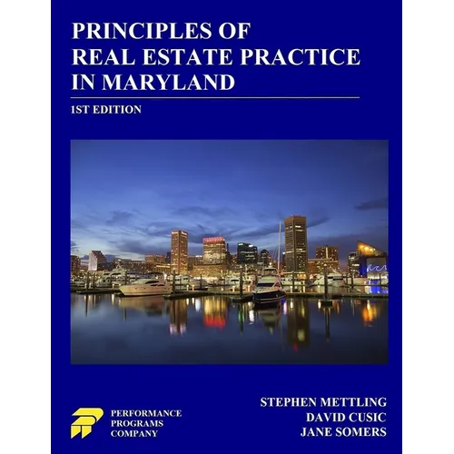 Principles of Real Estate Practice in Maryland: 1st Edition - Paperback