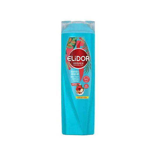 Elidor Argan Oil & Hibiscus Shampoo - 13.53 fl oz - Natural Hair Care for Strength & Growth