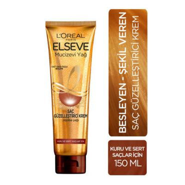 L'Oreal Paris Elseve 6 Flower Oil Hair Cream: Soften, Shine & Nourish Dry Hair - Leave-In Conditioner & Detangler