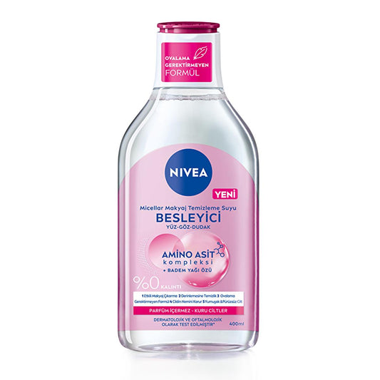 Nivea Micellar Makeup Remover Water - Gentle, Effective, and Nourishing for Face, Eyes, and Lips