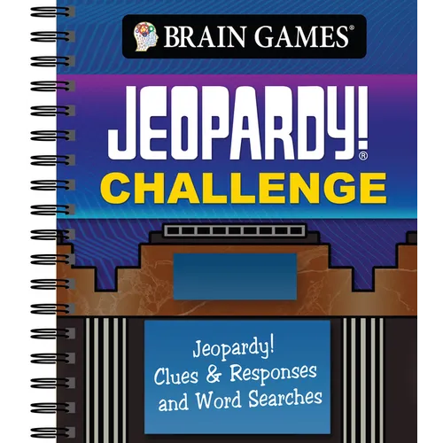 Brain Games - Jeopardy! Challenge: Jeopardy! Clues & Responses and Word Searches - Spiral