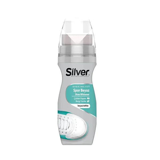 Silver Spor Shoe Polish Cream 75ml - Shiny Finish for Sports Shoes