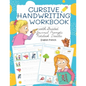 Cursive Handwriting Workbook with Guided Journal Prompts Notebook Doodles English French: My first learn to write workbook dnealian handwriting practi - Paperback