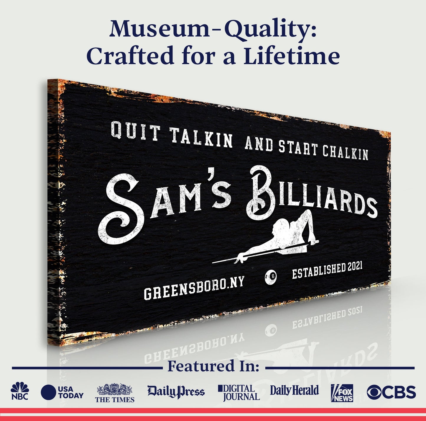 Billiards Room Sign