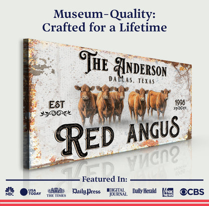 Red Angus Sign