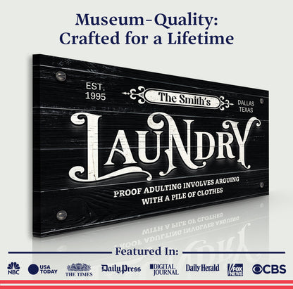 Laundry Room Sign VII
