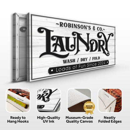 Laundry Room Sign IX