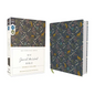 Niv, Journal the Word Bible (Perfect for Note-Taking), Double-Column, Cloth Over Board, Navy Floral, Red Letter, Comfort Print: Reflect, Take Notes, o - Hardcover