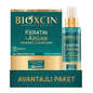 Bioxcin Keratin & Argan Oil Hair Repair Set: Shampoo & Leave-In Conditioner for Damaged Hair, Anti Hair Loss & Intense Hydration