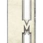 Letter M: Personalized Design Notebook: 120 pages - Paperback