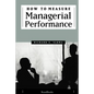 How to Measure Managerial Performance - Paperback