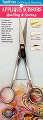 Italian Applique Scissors Straight Bent 6in