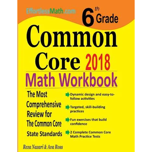 6th Grade Common Core Math Workbook: The Most Comprehensive Review for The Common Core State Standards - Paperback