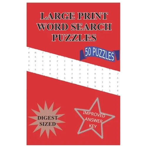 Large Print Word Search Puzzles: 50 Puzzles (Digest Size) - Paperback