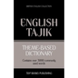 Theme-based dictionary British English-Tajik - 3000 words - Paperback