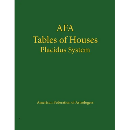 Tables of Houses Placidus System - Paperback