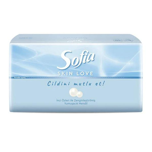 Sofia Skin Love: Gentle Facial Cleansing Wipes for Sensitive Skin - Soft, Pearl Essence Enriched, Makeup Remover & Baby Wipes