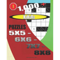 1000 + Kakuro puzzles 5x5 - 6x6 - 7x7 - 8x8 - Paperback