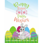 Bunny Kisses & Easter Wishes Coloring Book For Girls 4-8: Stress-Relief Activities For Kids - Paperback