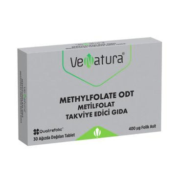 Venatura Methylfolate ODT Dietary Supplement - 30 Tablets, Gluten-Free, Lactose-Free, Folate Support