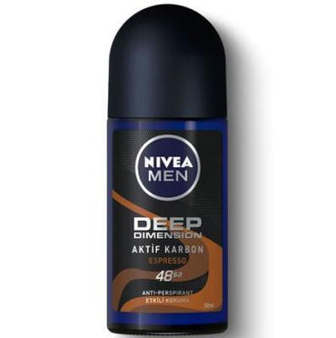 Nivea Men Deep Dimension Espresso Roll-On Deodorant | 50ml