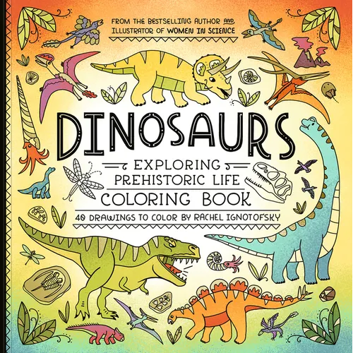 Dinosaurs Coloring Book: 40 Drawings to Color - Paperback