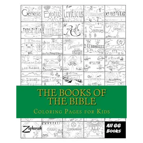 Bible Books Coloring Pages - Paperback