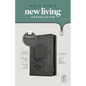 NLT Compact Zipper Bible, Filament Enabled (Leatherlike, Charcoal Patch, Red Letter) - Imitation Leather