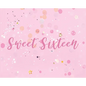 Happy 16th Birthday Guest Book (Landscape Hardcover): Sweet Sixteen Guest book, party and birthday celebrations decor, memory book, 16th birthday, hap - Hardcover
