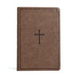 CSB Giant Print Reference Bible, Brown Leathertouch, Indexed - Imitation Leather