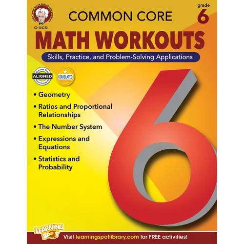 Common Core Math Workouts, Grade 6 - Paperback