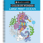 Brain Games - Color by Number - Large Print: Ocean - Spiral