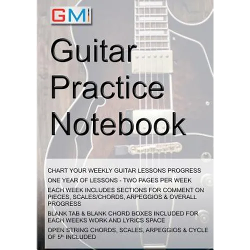 Guitar Practice Notebook: Instrumental diary for guitarists - Paperback