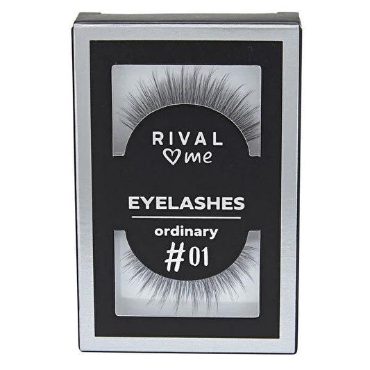 Rival Loves Me False Eyelashes with Adhesive - Natural Look, Lightweight, Reusable Individual Eyelashes