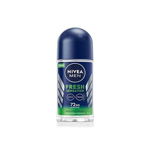 Nivea Men Fresh Sensation Roll on Deodorant for Men - 72 Hour Protection, Long Lasting Freshness