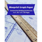 Blueprint Graph Paper: Construction/Welding/Architecture/5x5/8.5"x11"/125 Pages - Paperback