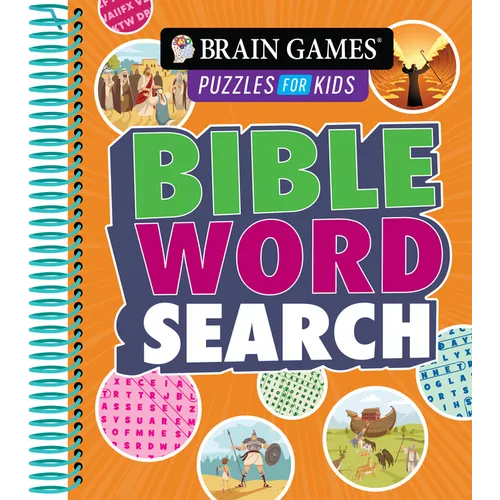 Brain Games Puzzles for Kids - Bible Word Search (Ages 5 to 10) - Spiral