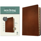 NLT Thinline Reference Bible, Filament Enabled (Genuine Leather, Brown, Indexed, Red Letter) - Leather