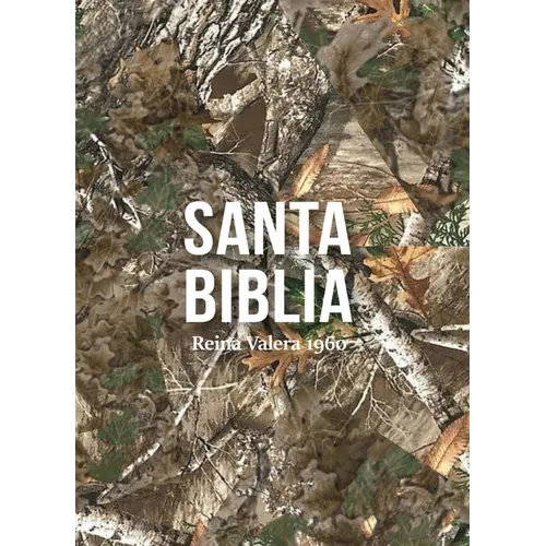 Biblia Rvr 1960 Compacta Símil Piel Camuflaje Hojas Verde (Bible Rvr 1960 Compact Size Leatherlike Green Leaves Camouflage (Spanish Edition) - Leather