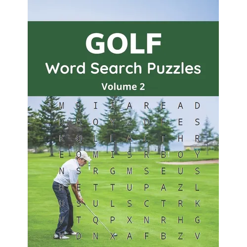 Golf Word Search Puzzles (Volume 2): Large Print Puzzle Book for Golfers and Fans - Paperback